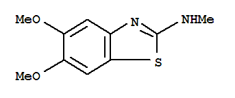 (9ci)-5,6-二甲氧基-n-甲基-2-苯并噻唑胺结构式_89539-62-8结构式