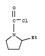 (9ci)-2-乙基-1-吡咯烷羰酰氯结构式_89629-92-5结构式