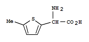 2-氨基-2-(5-甲基噻吩-2-基)乙酸结构式_89776-66-9结构式