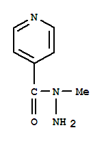 (9ci)-1-甲基肼4-吡啶羧酸结构式_89853-54-3结构式