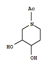 (7ci)-1-乙酰基-3,4-哌啶二醇结构式_89895-83-0结构式