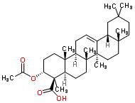 3－乙酰基乳香酸结构式_89913-60-0结构式