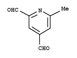 (7CI)-6-甲基-2,4-吡啶二羧醛结构式_89942-53-0结构式