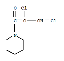 (7ci)-1-(2,3-二氯丙烯酰)-哌啶结构式_90003-29-5结构式