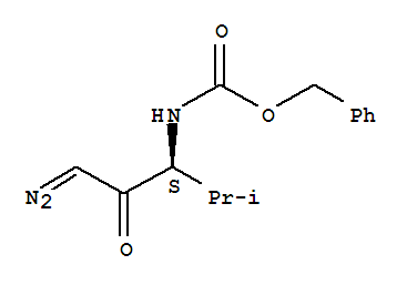 Z-L-Val-CHN2结构式_90105-46-7结构式