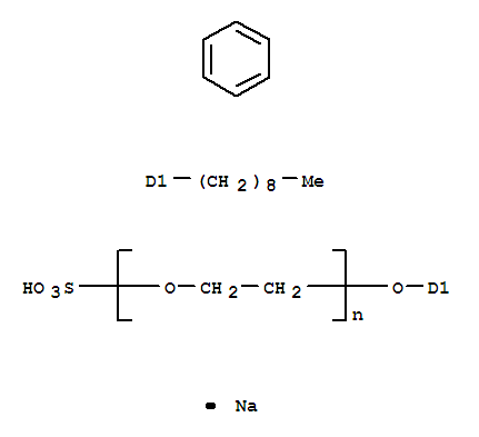 Sulfated poe nonylphenol sodium salt Structure,9014-90-8Structure