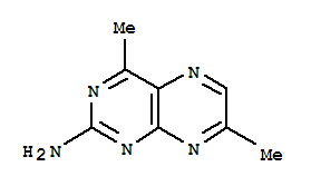 (7CI)-2-氨基-4,7-二甲基-蝶啶结构式_90223-57-7结构式