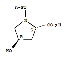 反式-(9ci)-4-羟基-1-丙基-L-脯氨酸结构式_90245-00-4结构式