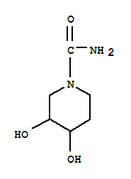 (7ci)-3,4-二羟基-1-哌啶羧酰胺结构式_90485-79-3结构式