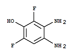 3,4-二氨基-2,6-二氟-苯酚结构式_906081-33-2结构式