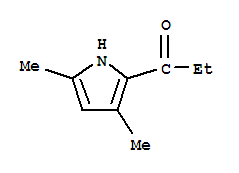 (7ci)-1-(3,5-二甲基吡咯-2-基)-1-丙酮结构式_90642-83-4结构式