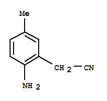 (7ci)-(6-氨基-间甲苯)-乙腈结构式_90765-19-8结构式