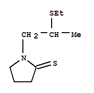 1-[2-(乙基硫代)丙基]-2-吡咯烷硫酮结构式_90951-10-3结构式