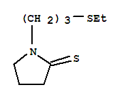 1-[3-(乙基硫代)丙基]-2-吡咯烷硫酮结构式_90951-11-4结构式