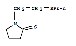 1-[2-(丙基硫代)乙基]-2-吡咯烷硫酮结构式_90951-12-5结构式