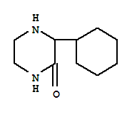 (7ci)-3-环己基-2-哌嗪酮结构式_91087-28-4结构式