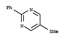 (7CI)-5-(甲基硫代)-2-苯基嘧啶结构式_91091-04-2结构式