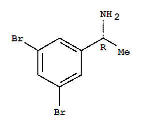Benzenemethanamine, 3,5-dibromo-a-methyl-, (aR)- Structure,911426-06-7Structure