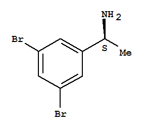 Benzenemethanamine, 3,5-dibromo-a-methyl-, (aS)- Structure,911426-09-0Structure