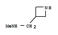 1-(氮杂啶-3-基)-n-甲基 甲胺结构式_91196-81-5结构式