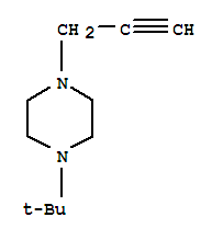 (7ci)-1-叔丁基-4-(2-丙炔)-哌嗪结构式_91211-39-1结构式