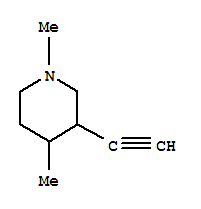 (9ci)-3-乙炔-1,4-二甲基-哌啶结构式_91324-41-3结构式
