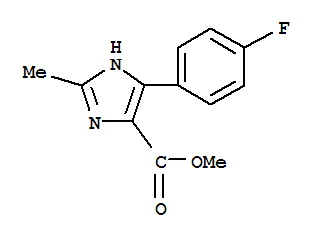 4-(4-氟苯基)-2-甲基-1H-咪唑-5-羧酸甲酯结构式_914288-11-2结构式