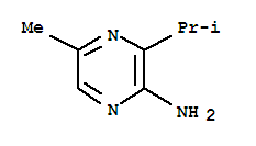 (9CI)-5-甲基-3-(1-甲基乙基)-吡嗪胺结构式_91678-84-1结构式