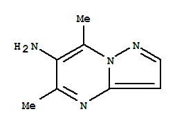 (7ci)-6-氨基-5,7-二甲基-嘧啶结构式_92146-03-7结构式