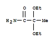 2,2-二乙氧基-丙酰胺结构式_92845-55-1结构式