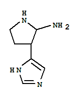 3-(1H-咪唑-5-基)-2-吡咯烷胺结构式_929102-07-8结构式