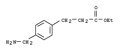 3-(4-氨基甲基-苯基)-丙酸乙酯结构式_93071-68-2结构式