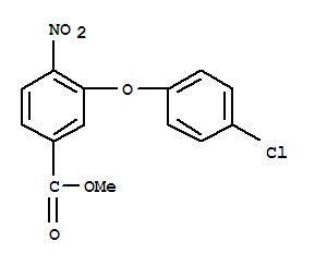 3-(4-氯苯氧基)-4-硝基苯甲酸甲酯结构式_931414-11-8结构式