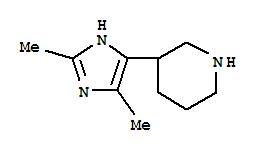  3-(2,4-二甲基-1H-咪唑-5-基)-哌啶结构式_933750-63-1结构式