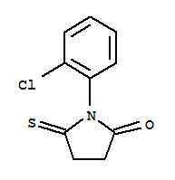 1-(2-氯苯基)-5-硫氧代-2-吡咯烷酮结构式_93506-07-1结构式