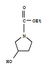 (6ci,9ci)-3-羟基-1-吡咯烷羧酸乙酯结构式_93591-91-4结构式