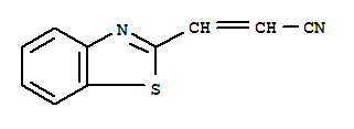 (9ci)-3-(2-苯并噻唑)-2-丙烯腈结构式_94663-46-4结构式