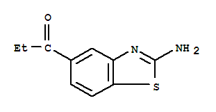 (9ci)-1-(2-氨基-5-苯并噻唑)-1-丙酮结构式_94704-09-3结构式