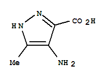 4-氨基-3-甲基-1H-吡唑-5-羧酸结构式_94993-81-4结构式