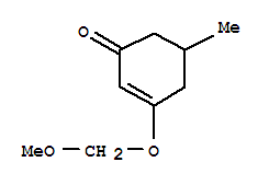 (9ci)-3-(甲氧基甲氧基)-5-甲基-2-环己烯-1-酮结构式_95682-12-5结构式