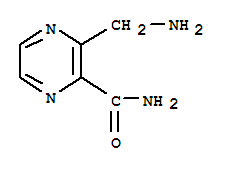 (6CI)-3-氨基甲基-吡嗪酰胺结构式_98135-37-6结构式
