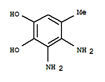 (6ci)-3,4-二氨基-5-甲基-邻苯二酚结构式_98334-68-0结构式