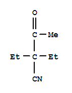 (6ci)-2,2-二乙基-乙酰乙腈结构式_98425-68-4结构式