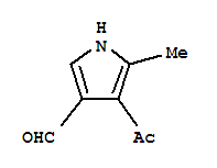 (6CI)-4-乙酰基-5-甲基吡咯-3-羧醛结构式_98491-67-9结构式