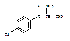 (6ci)-氨基(p-氯苯甲酰基)-乙醛结构式_98590-80-8结构式