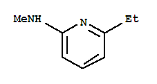 (9ci)-6-乙基-n-甲基-2-吡啶胺结构式_99132-27-1结构式