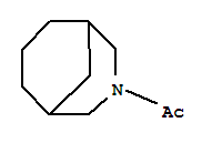(6ci)-3-乙酰基-3-氮杂双环[3.3.1]壬烷结构式_99188-41-7结构式