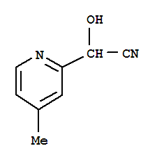 (9ci)-alpha-羟基-4-甲基-2-吡啶乙腈结构式_99584-03-9结构式