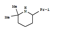 (6CI)-6-异丙基-2,2-二甲基-哌啶结构式_99863-12-4结构式