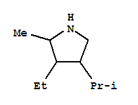 (6CI)-3-乙基-4-异丙基-2-甲基吡咯烷结构式_99863-15-7结构式